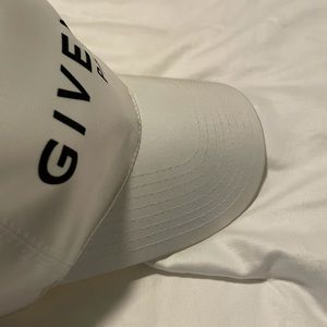 White Givenchy hat